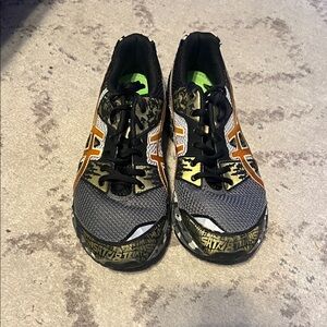 Asics Kids Sneakers - Black, Orange, Green